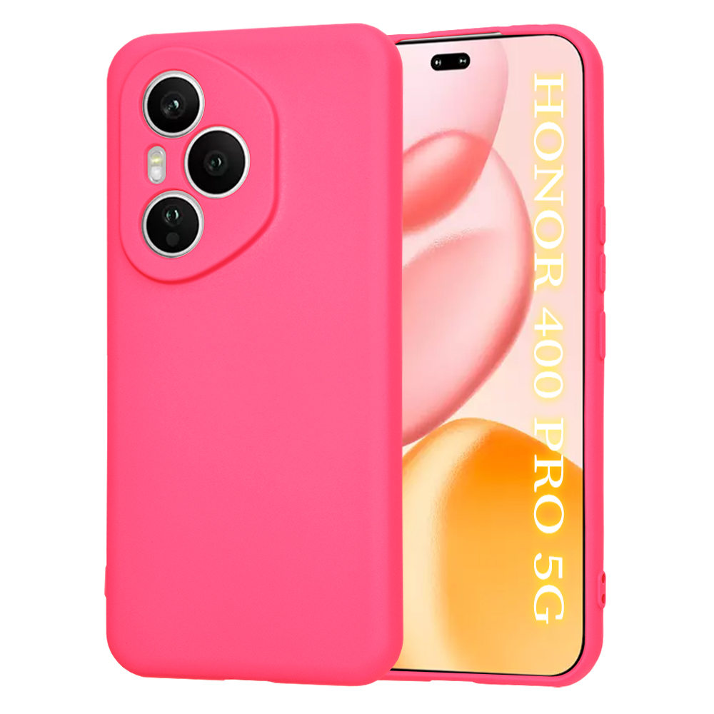 Калъф за Honor 400 Pro - Techsuit SoftFlex - Hot Розов