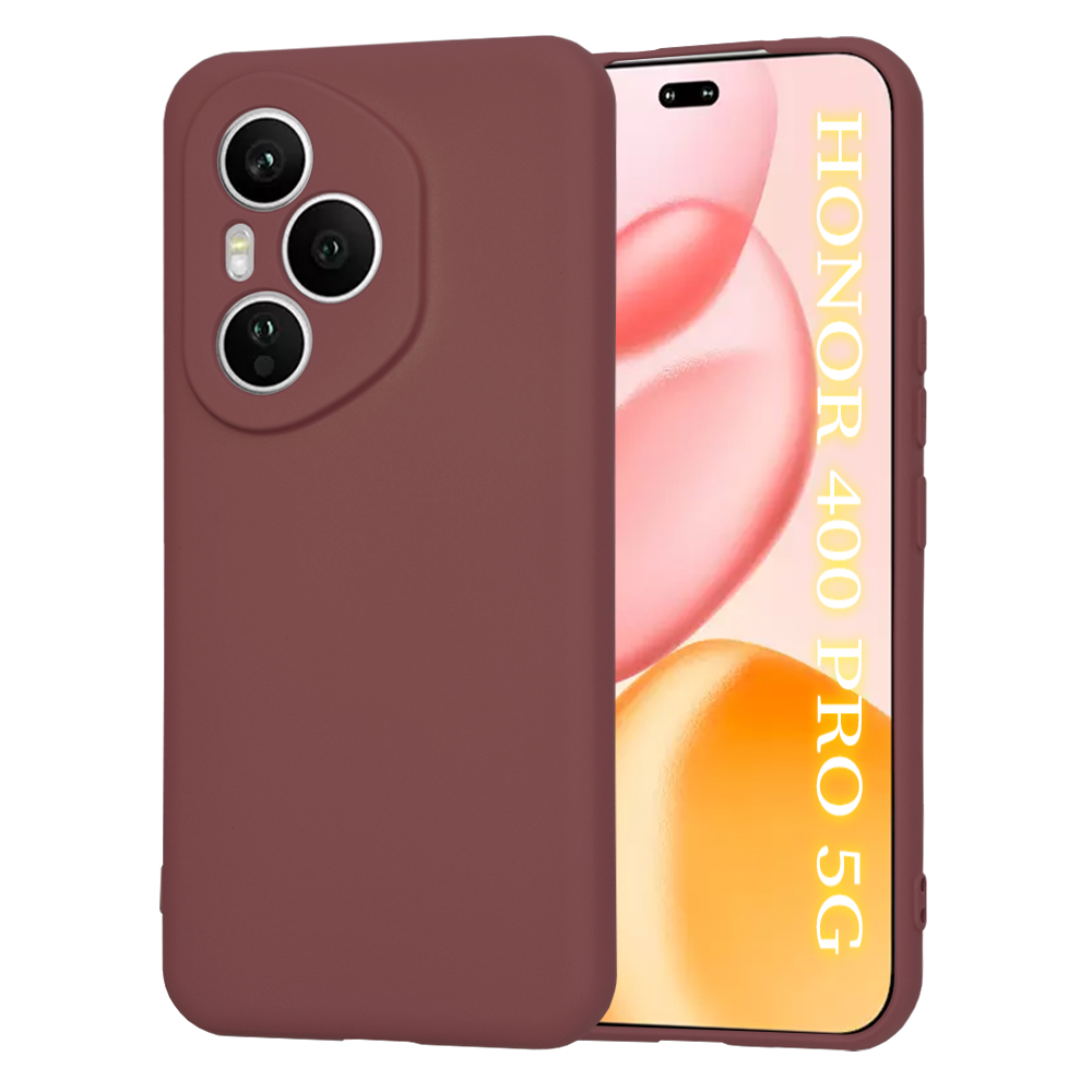 Калъф за Honor 400 Pro - Techsuit SoftFlex - Plum Червен