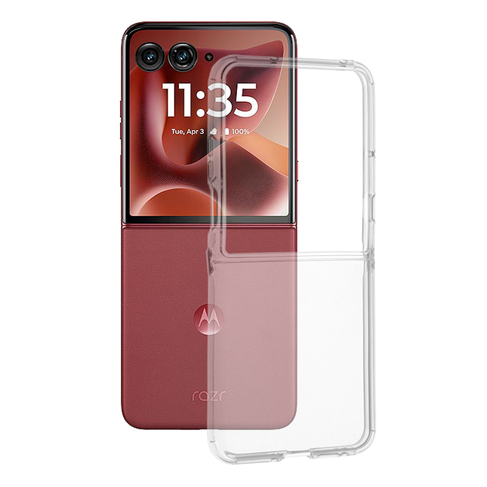 Калъф за Motorola Razr 60 Ultra / Razr 70 Ultra - Techsuit Прозрачен Silicone - Прозрачен
