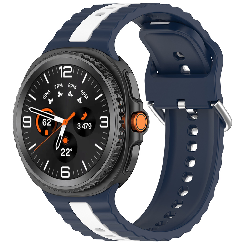 Каишка за Samsung Galaxy Watch8 40 мм/Watch8 44 мм/Watch8 Classic - Techsuit Каишка за часовник (W078) - тъмен деним