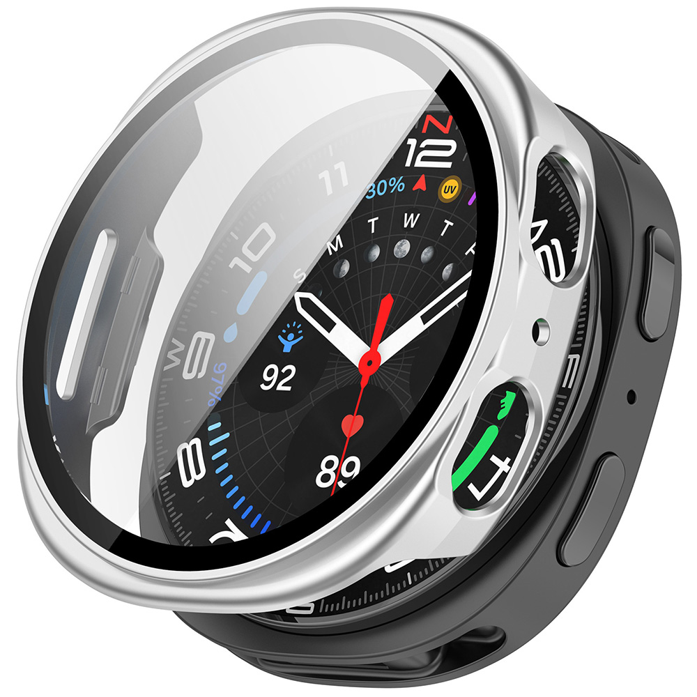 Калъф за Samsung Galaxy Watch8 40мм + Чантичка - Techsuit Defense360 Pro - Сребрист