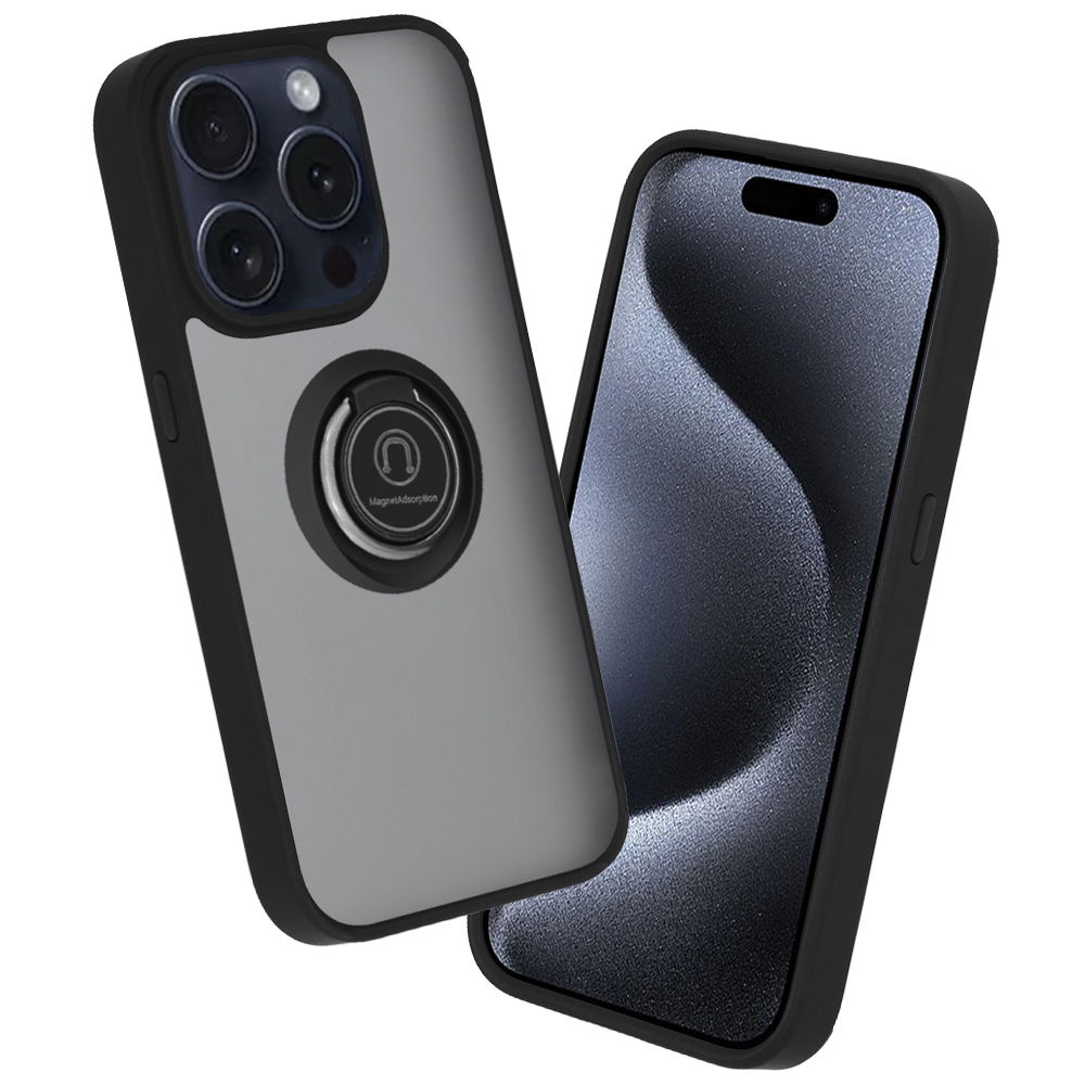 Калъф за iPhone 15 Pro Max - Techsuit Glinth - Черен
