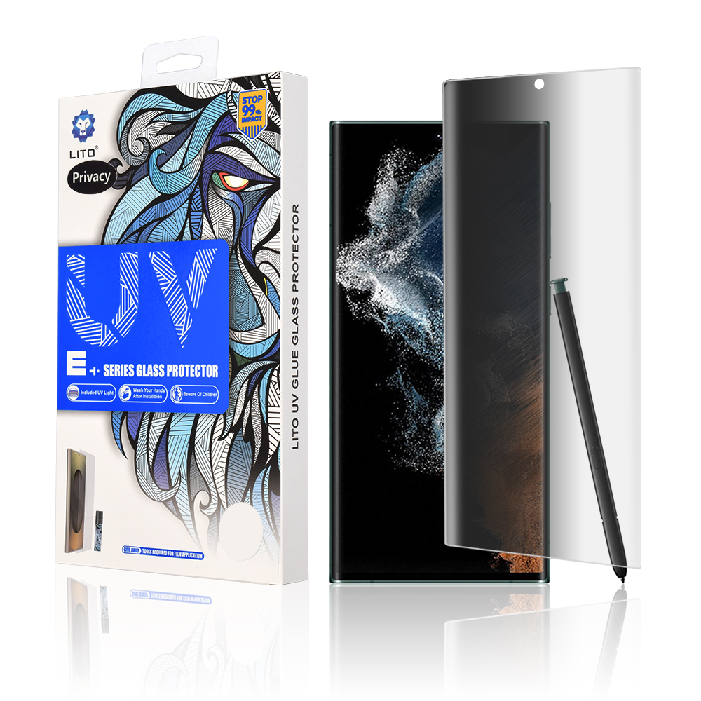 Капак за Samsung Galaxy S22 Ultra 5G - Lito 3D UV Glass - Privacy