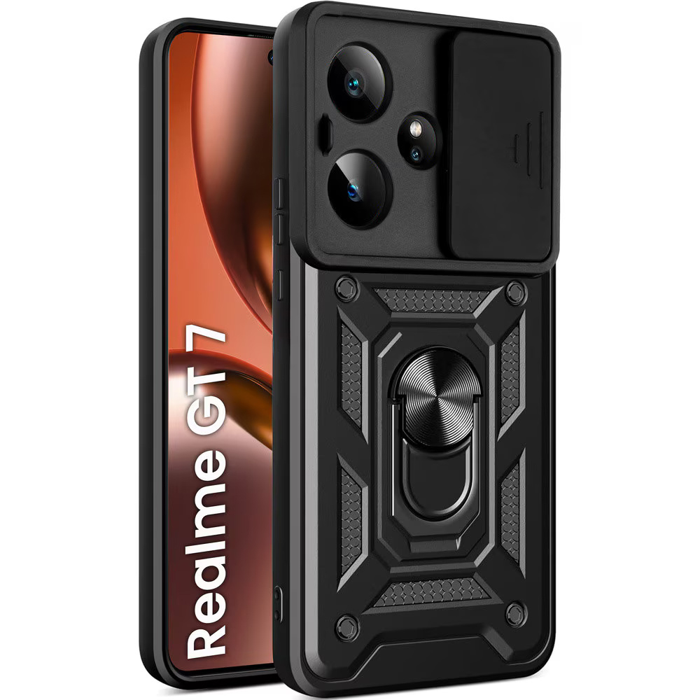 Калъф за Realme GT 7 - Techsuit CamShield Series - Черен