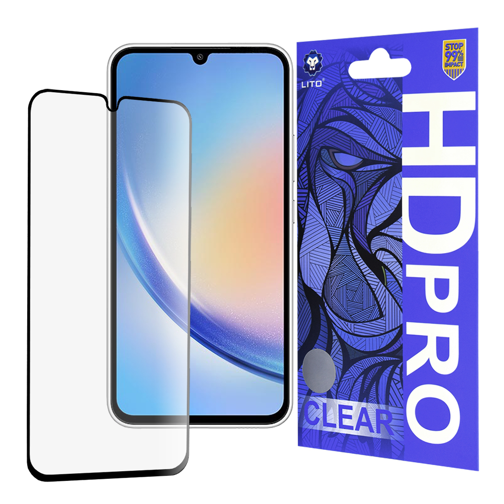Калъф за Samsung Galaxy A34 5G - Lito HD Pro Прозрачен - Черен