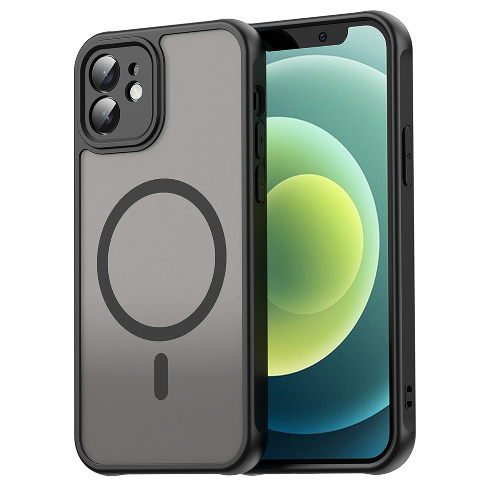 Калъф за iPhone 12 - Techsuit HaloFrost II MagSafe - Черен