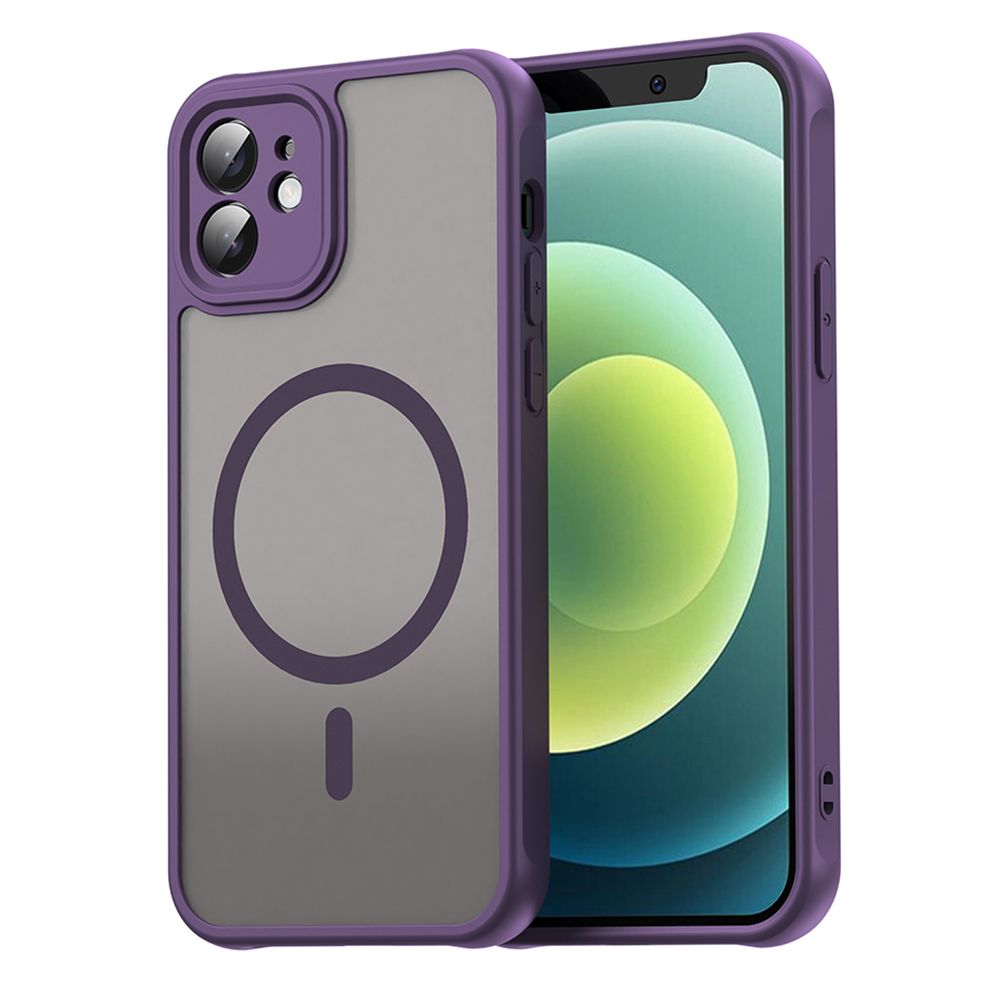 Калъф за iPhone 12 - Techsuit HaloFrost II MagSafe - Лилав