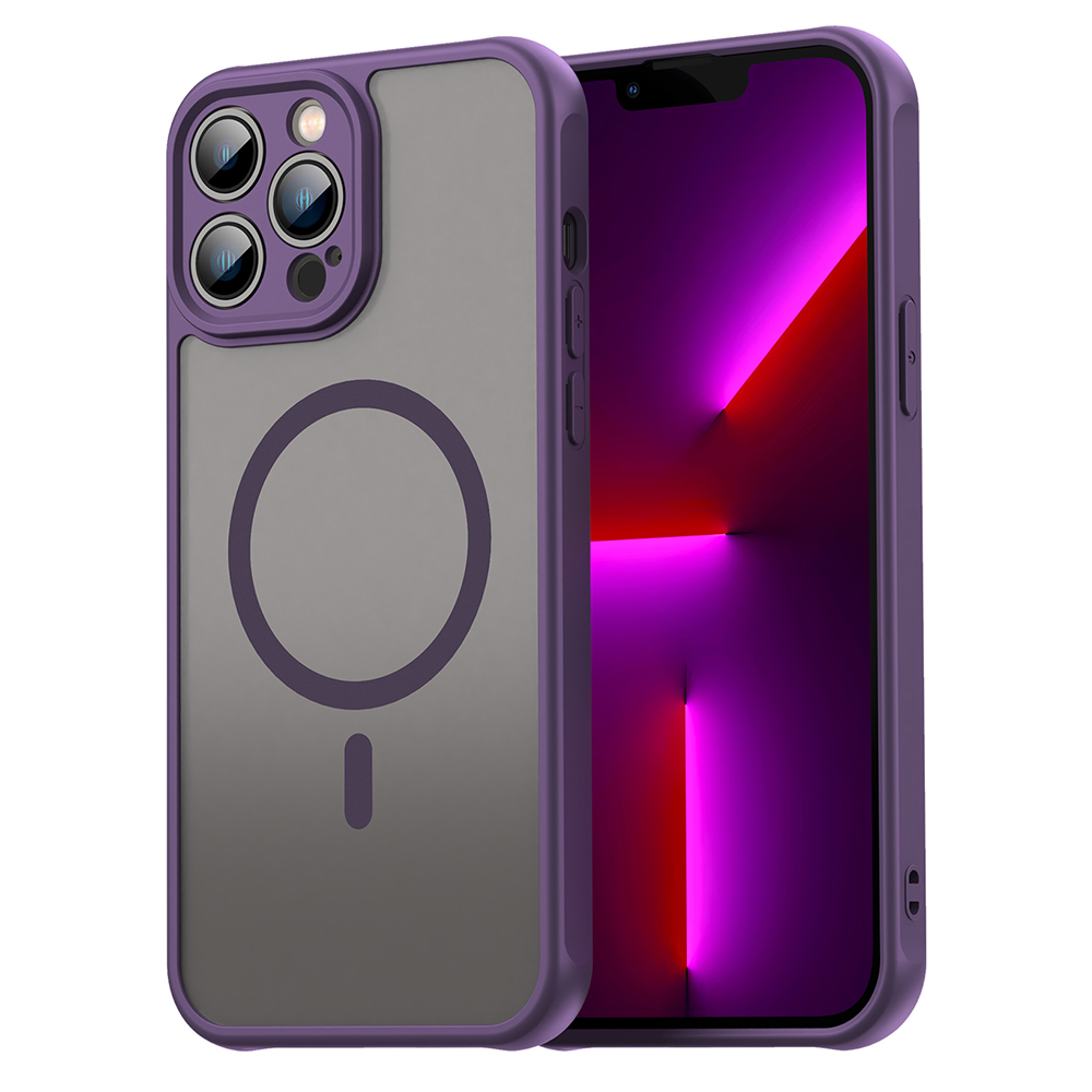 Калъф за iPhone 13 Pro - Techsuit HaloFrost II MagSafe - Лилав
