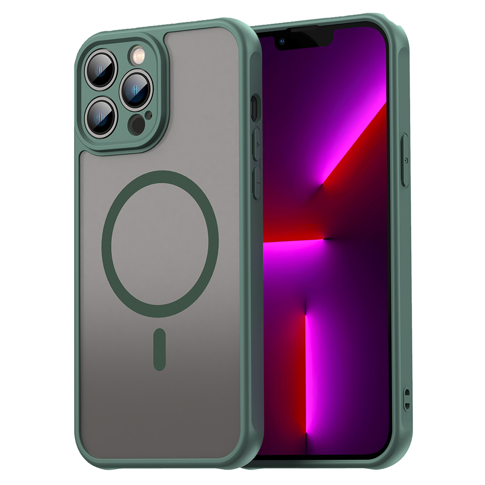 Калъф за iPhone 13 Pro Max - Techsuit HaloFrost II MagSafe - Зелен