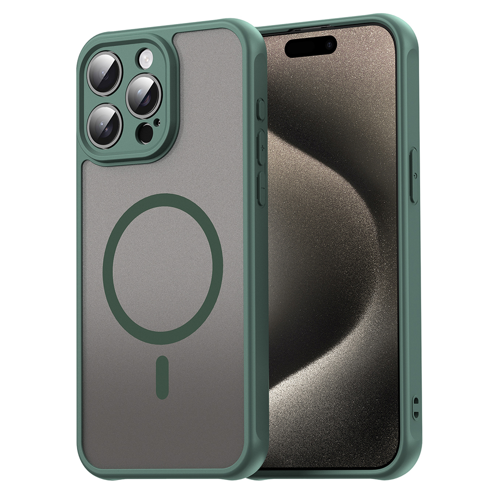 Калъф за iPhone 15 Pro - Techsuit HaloFrost II MagSafe - Зелен