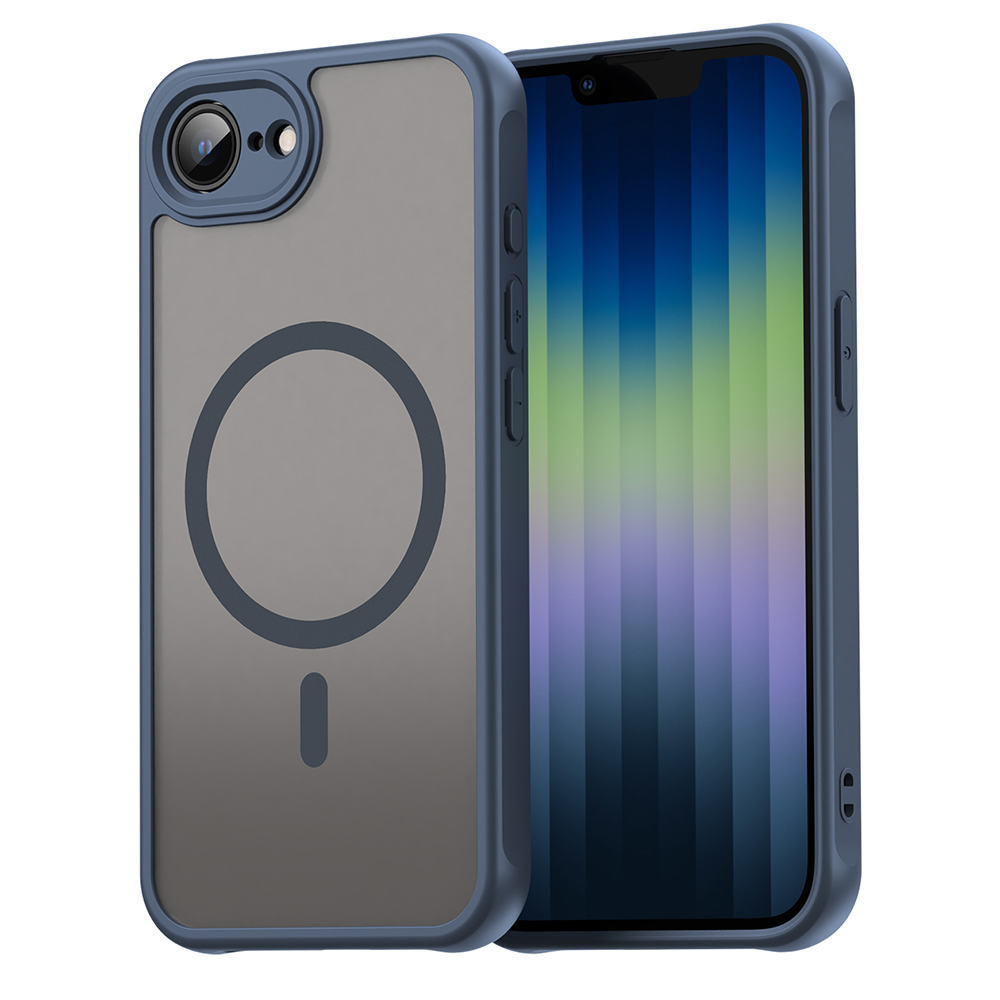 Калъф за iPhone 16e / iPhone 17e - Techsuit HaloFrost II MagSafe - Тъмносин Син