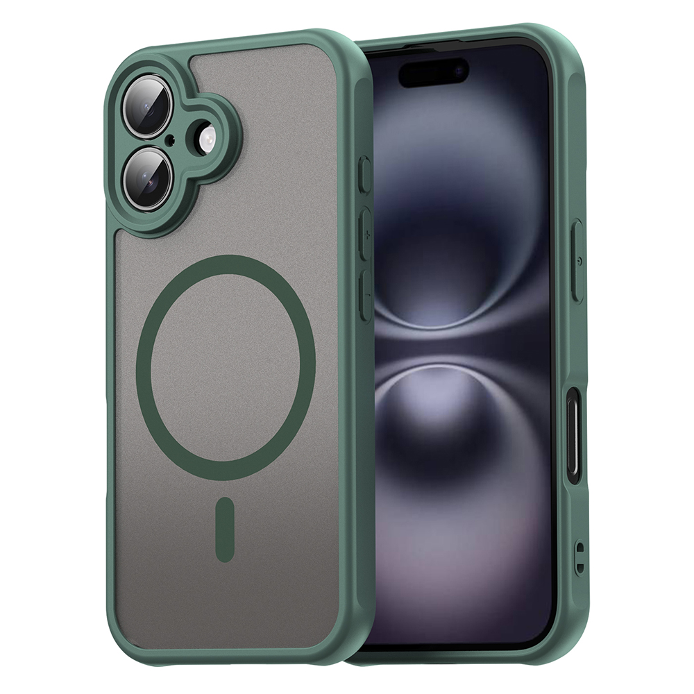 Калъф за iPhone 16 - Techsuit HaloFrost II MagSafe - Зелен