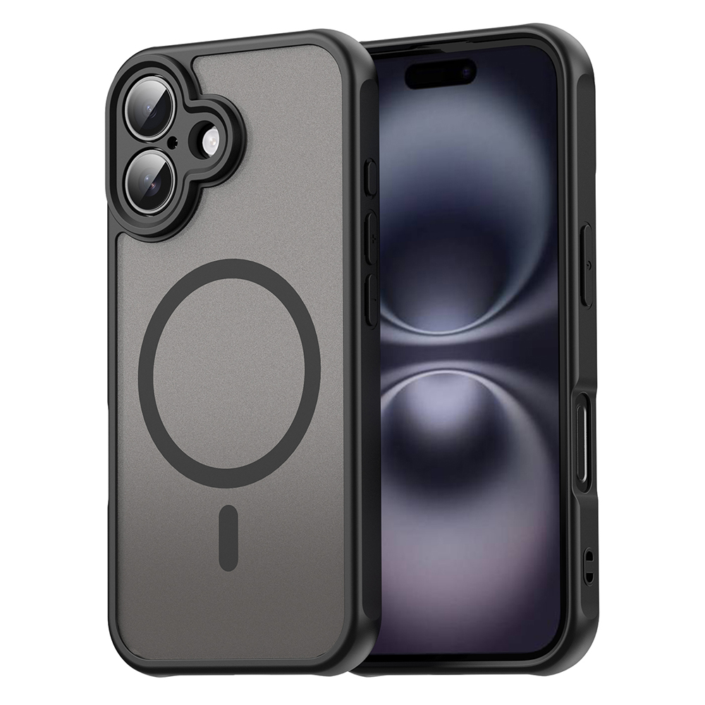 Калъф за iPhone 16 Plus - Techsuit HaloFrost II MagSafe - Черен