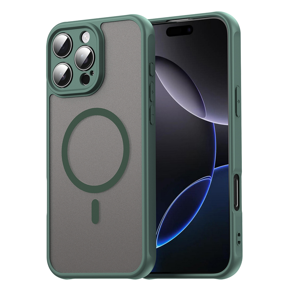 Калъф за iPhone 16 Pro Max - Techsuit HaloFrost II MagSafe - Зелен