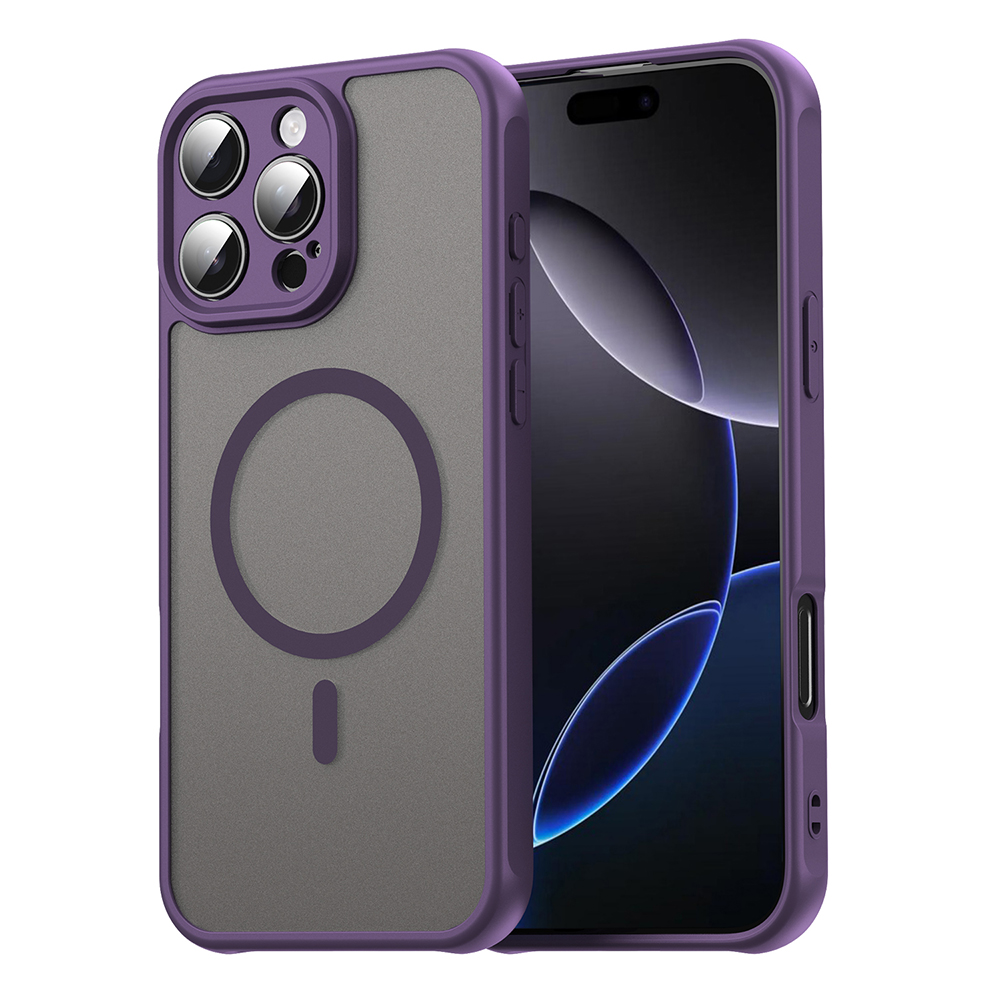 Калъф за iPhone 16 Pro Max - Techsuit HaloFrost II MagSafe - Лилав