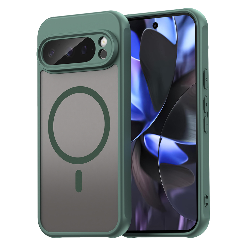 Калъф за Google Pixel 9 Pro - Techsuit HaloFrost II MagSafe - Зелен