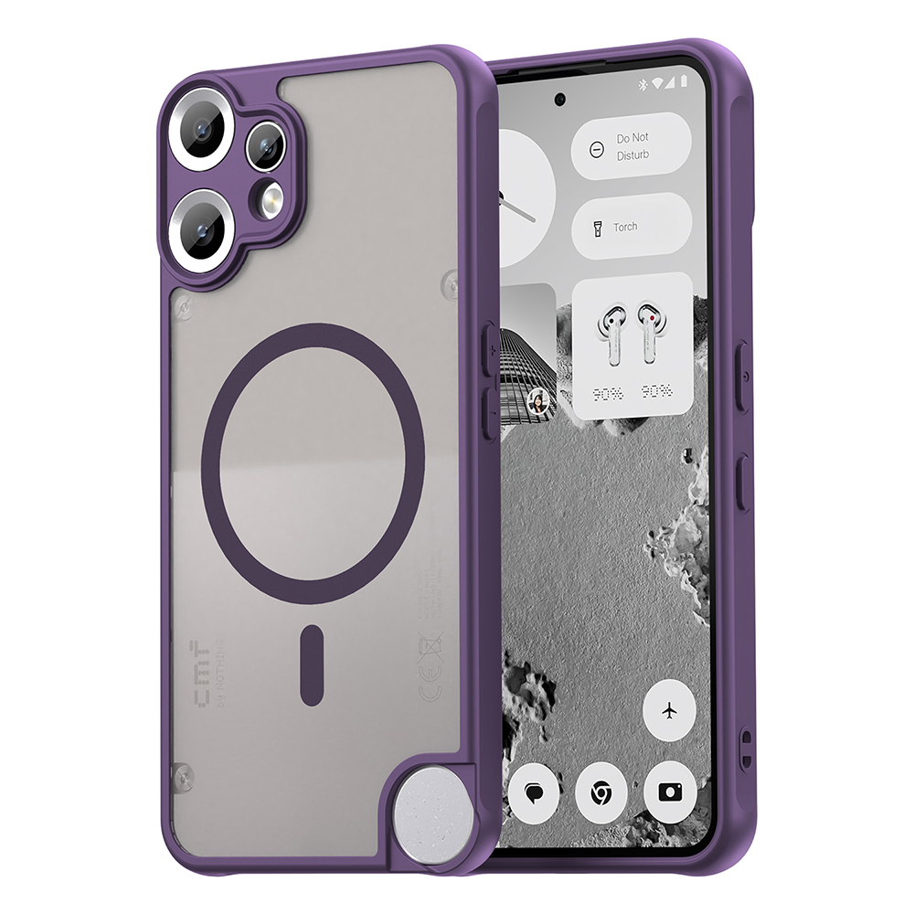 Чантичка за нищо CMF Phone 2 Pro - Techsuit HaloFrost II MagSafe - лилаво