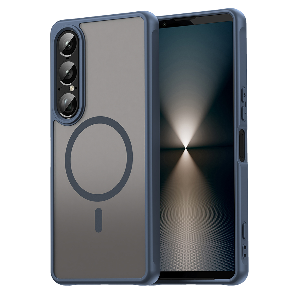 Калъф за Sony Xperia 1 VII - Techsuit HaloFrost II MagSafe - Тъмносин Син