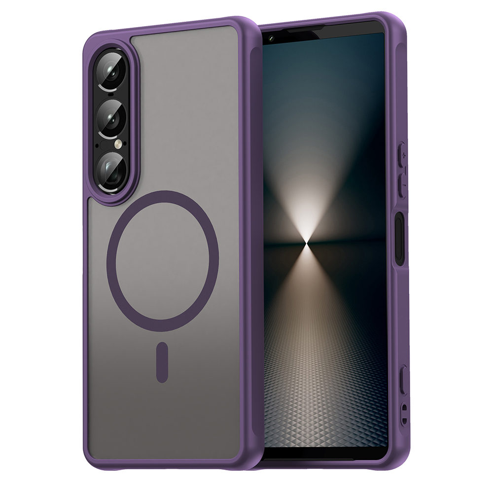 Калъф за Sony Xperia 1 VII - Techsuit HaloFrost II MagSafe - Лилав