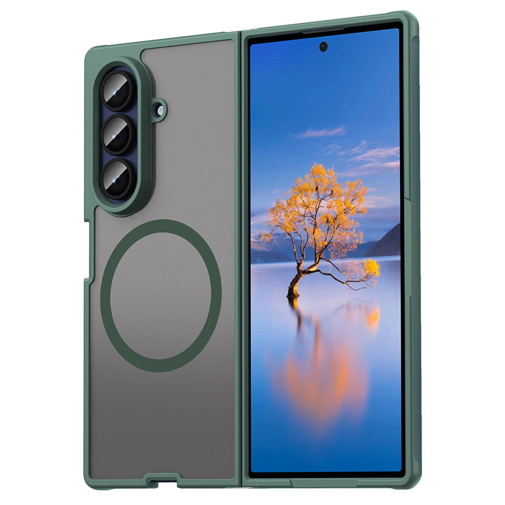 Калъф за Samsung Galaxy Z Fold7 - Techsuit HaloFrost II MagSafe - Зелен