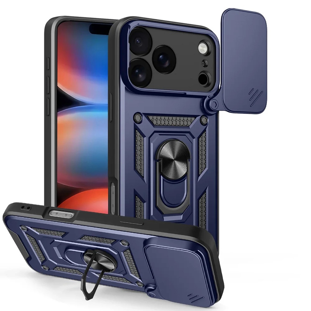 Калъф за iPhone 17 Pro - Techsuit CamShield Series - Син