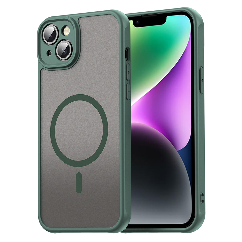 Калъф за iPhone 14 - Techsuit HaloFrost II MagSafe - Зелен