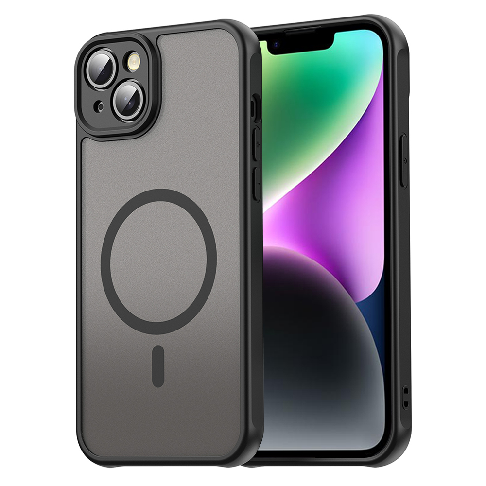 Калъф за iPhone 14 Plus - Techsuit HaloFrost II MagSafe - Черен