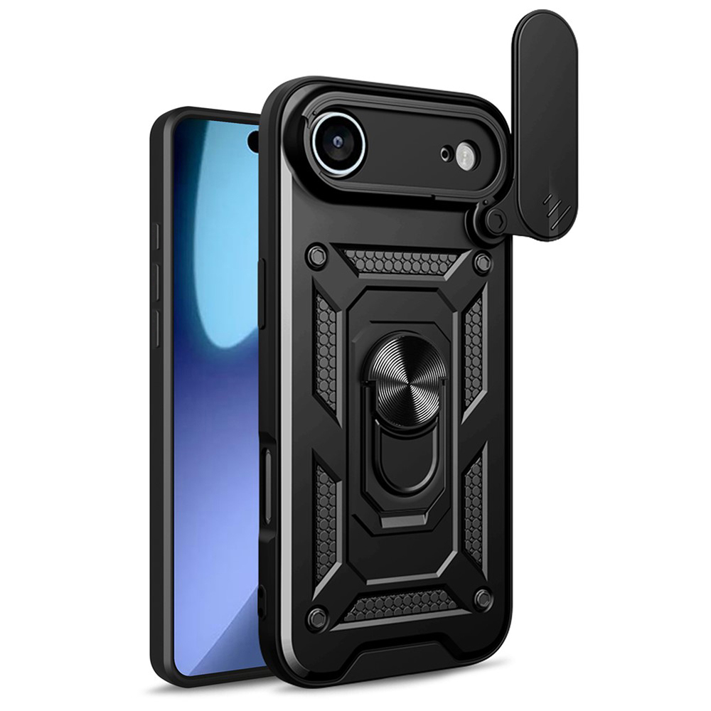 Калъф за iPhone 17 Air - Techsuit CamShield Series - Черен