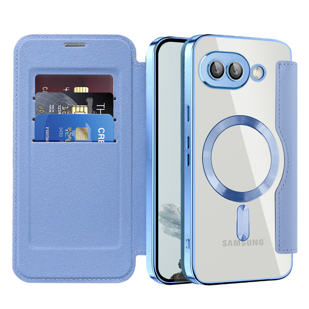 Калъф за Google Pixel 9a - Techsuit SmartMag Book Case - Светлосин