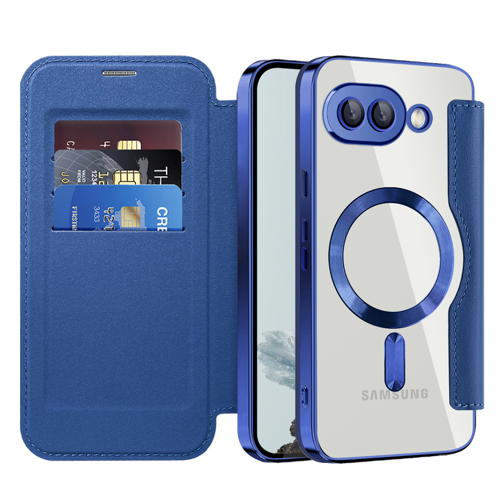 Калъф за Google Pixel 9a - Techsuit SmartMag Book Case - Син