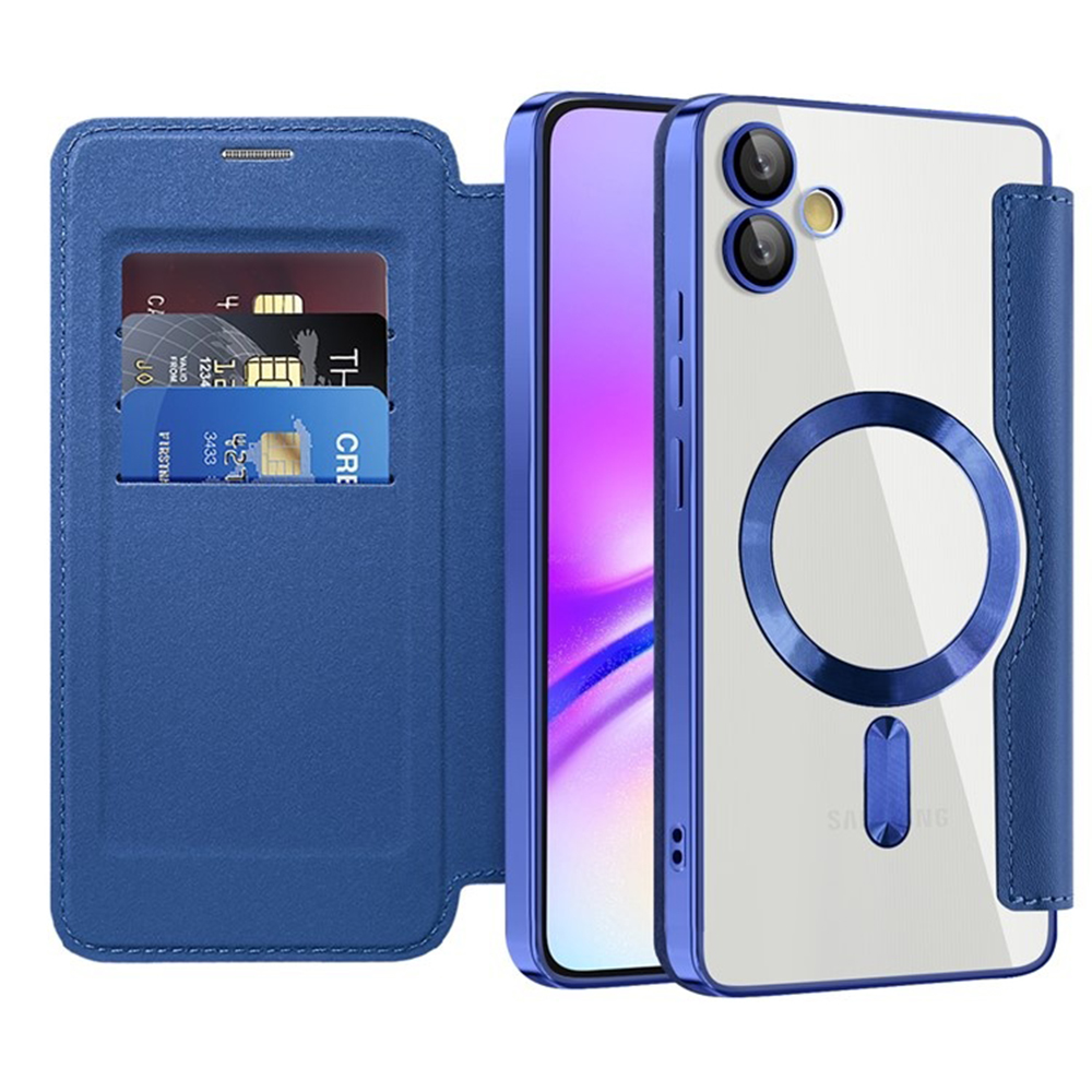Калъф за Samsung Galaxy A05 - Techsuit SmartMag Book Case - Син