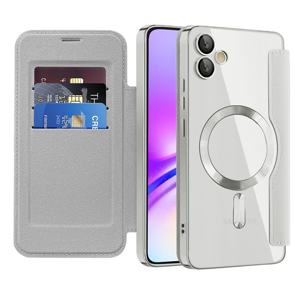 Калъф за Samsung Galaxy A05 - Techsuit SmartMag Book Case - Сив