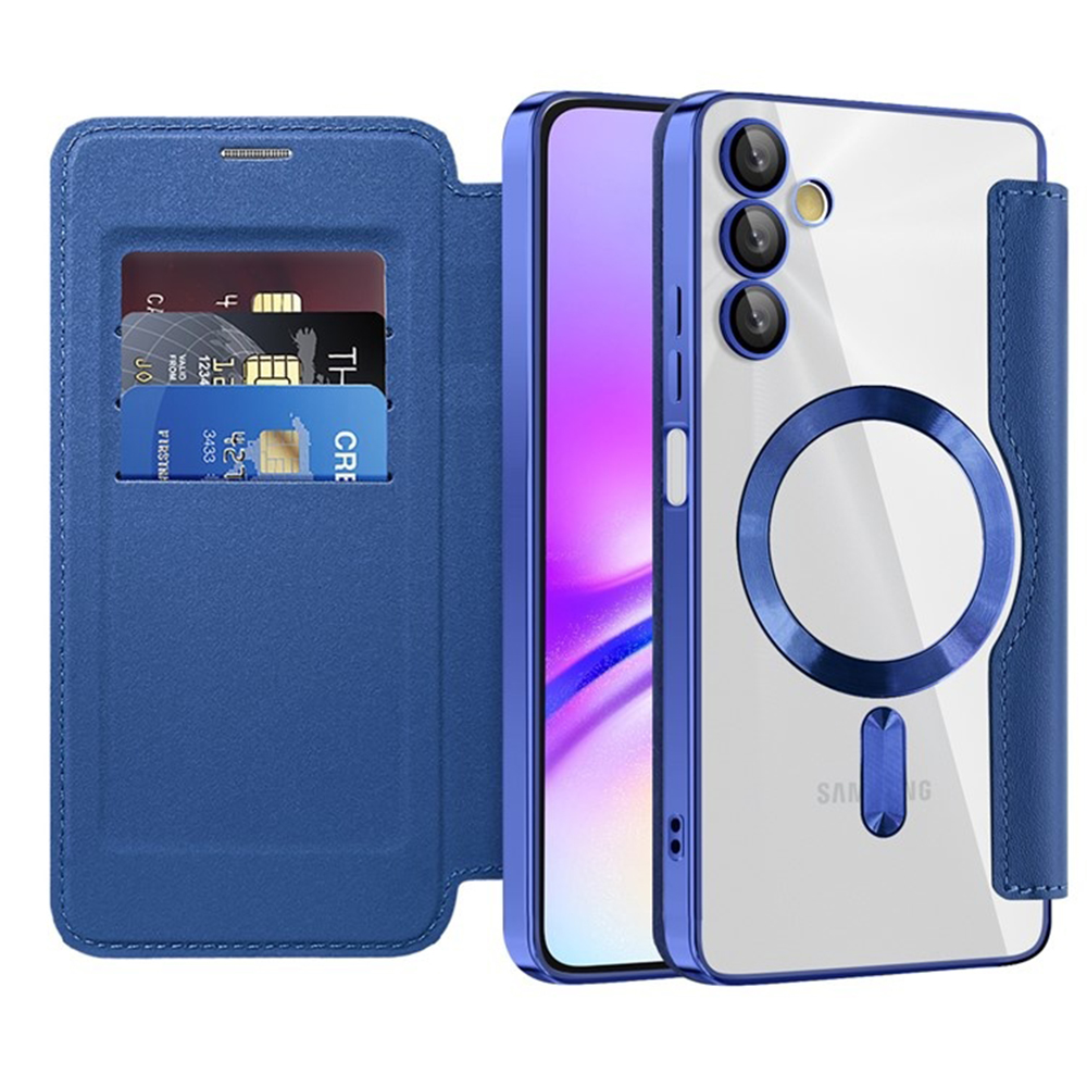 Калъф за Samsung Galaxy A05s - Techsuit SmartMag Book Case - Син