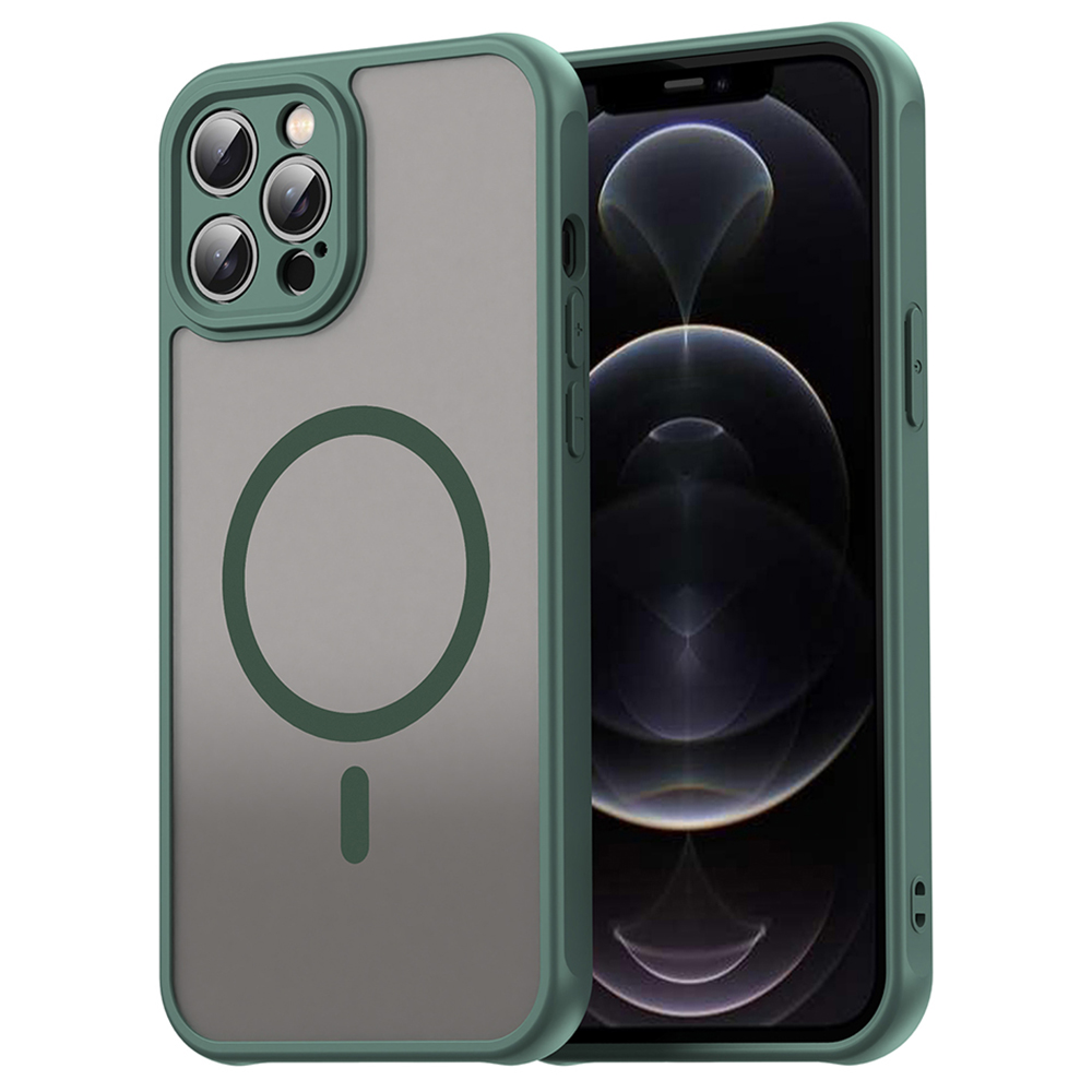 Калъф за iPhone 12 Pro Max - Techsuit HaloFrost II MagSafe - Зелен