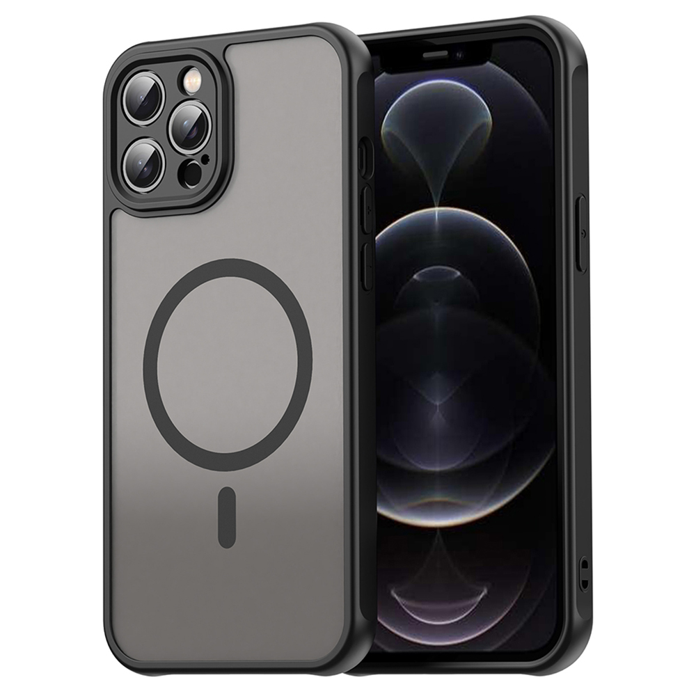 Калъф за iPhone 12 Pro Max - Techsuit HaloFrost II MagSafe - Черен