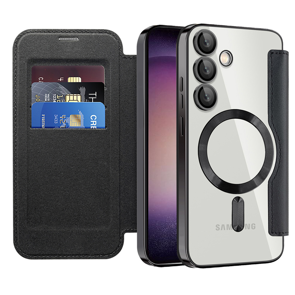 Калъф за Samsung Galaxy S23 - Techsuit SmartMag Book Case - Черен