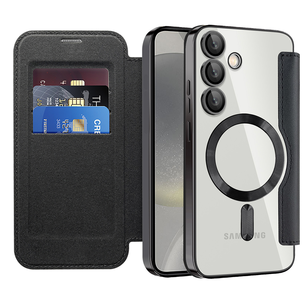 Калъф за Samsung Galaxy S24 - Techsuit SmartMag Book Case - Черен