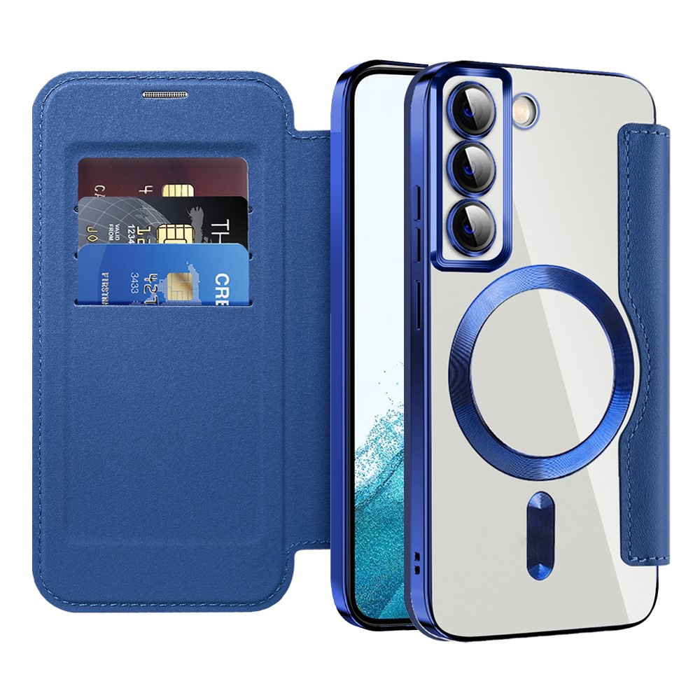 Калъф за Samsung Galaxy S22 5G - Techsuit SmartMag Book Case - Син