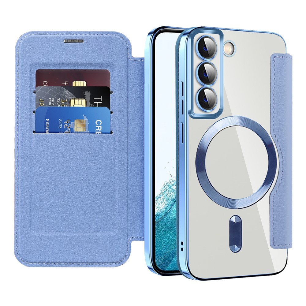 Калъф за Samsung Galaxy S22 5G - Techsuit SmartMag Book Case - Светлосин