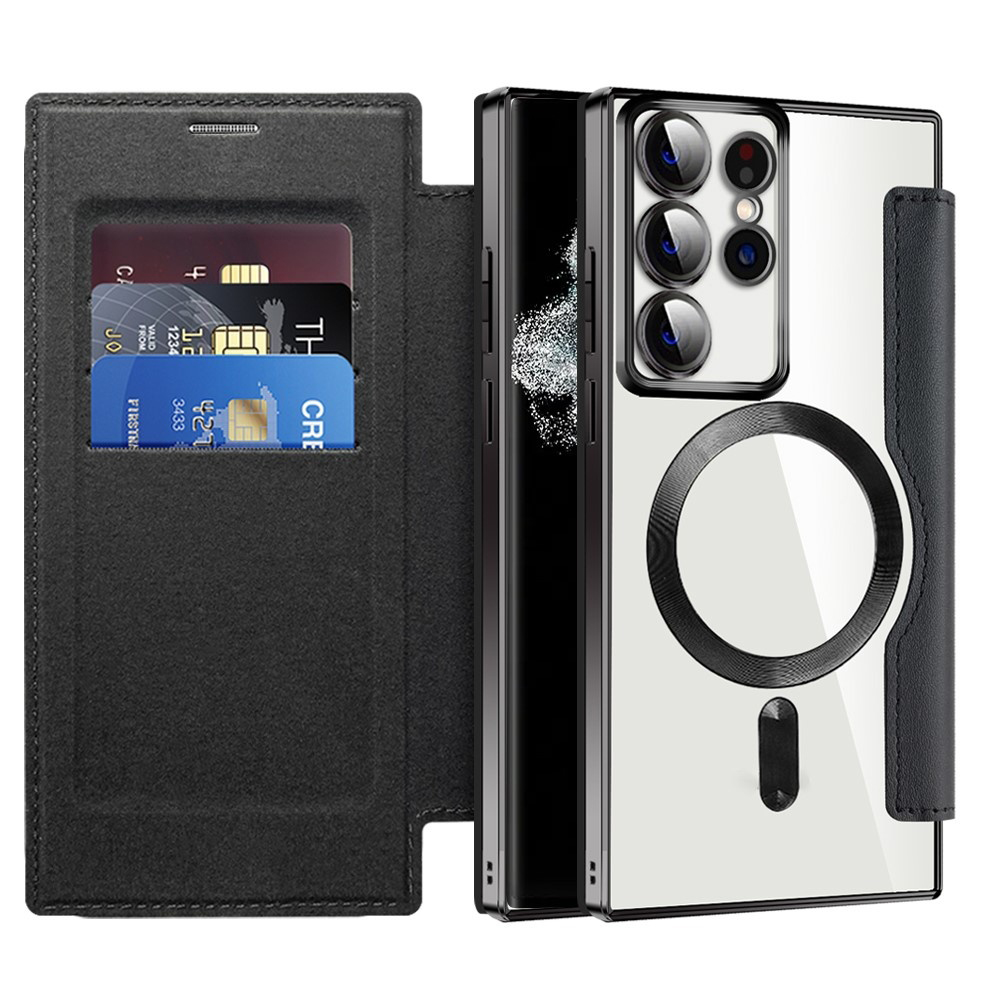 Калъф за Samsung Galaxy S22 Ultra 5G - Techsuit SmartMag Book Case - Черен