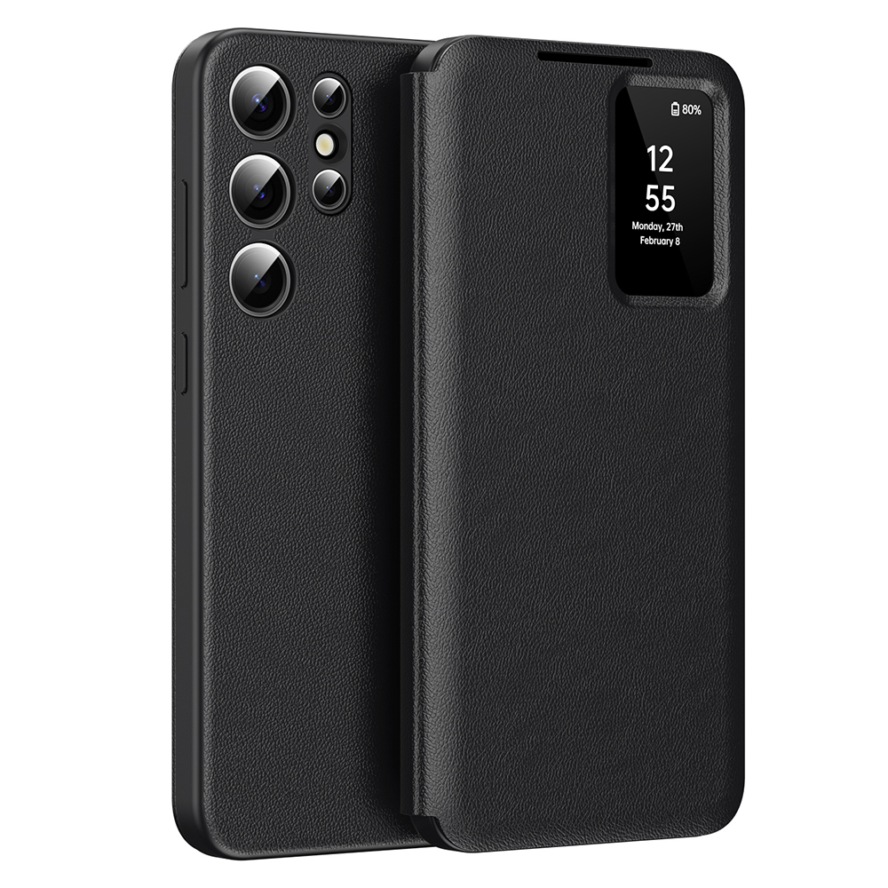 Калъф за Samsung Galaxy S22 Ultra 5G - Techsuit SmartView Series - Черен