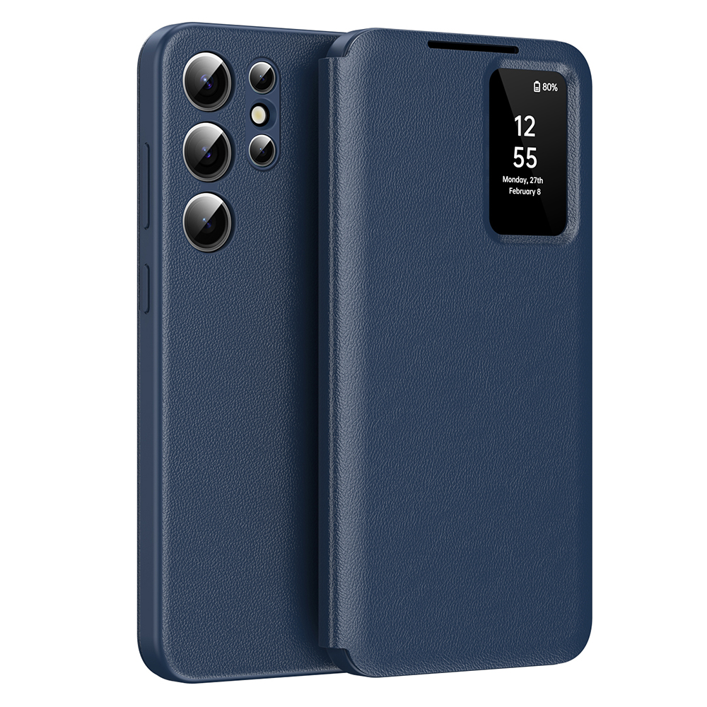 Калъф за Samsung Galaxy S22 Ultra 5G - Techsuit SmartView Series - Син