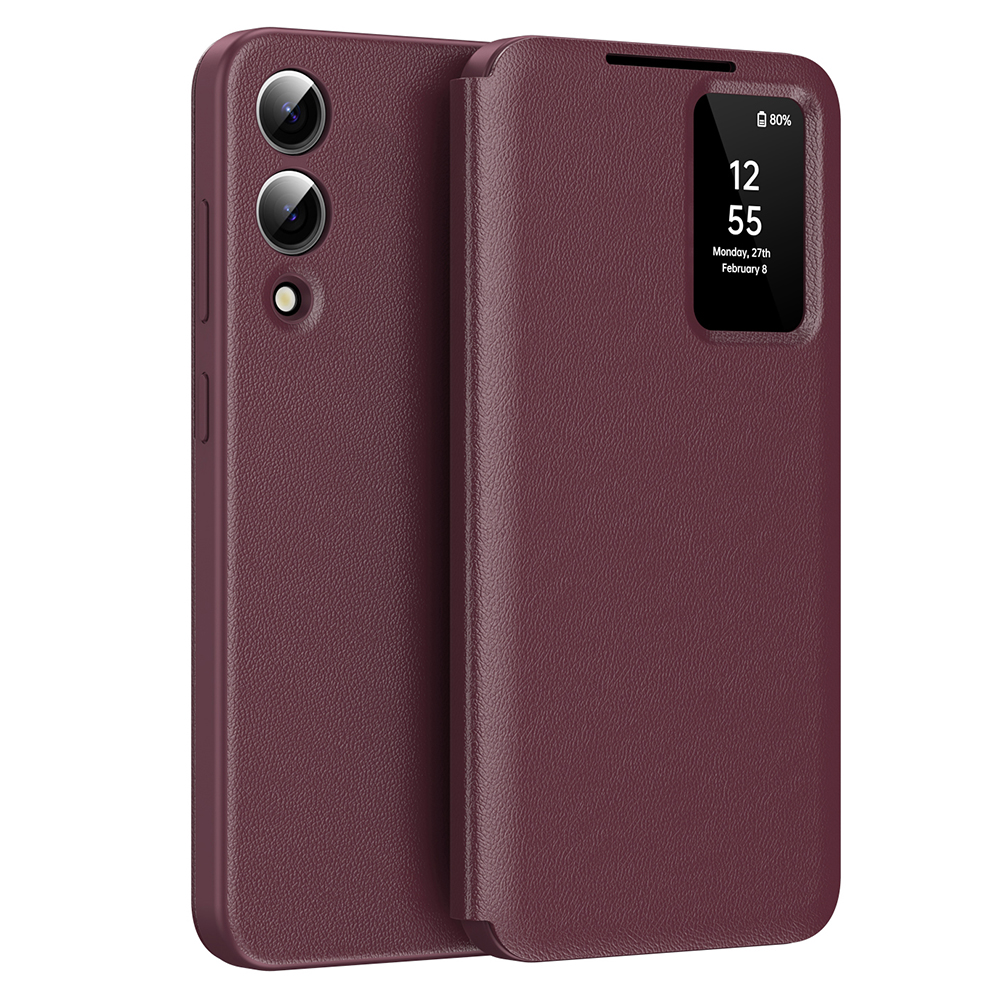 Калъф за Samsung Galaxy S25 Edge - Techsuit SmartView Series - Червен