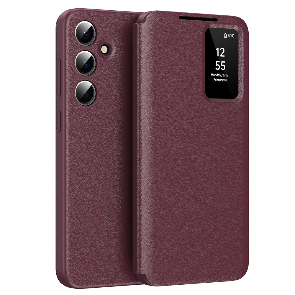 Калъф за Samsung Galaxy A56 5G - Techsuit SmartView Series - Червен