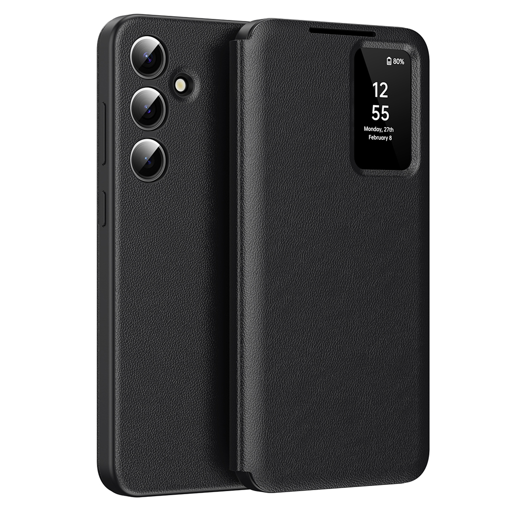 Калъф за Samsung Galaxy A56 5G - Techsuit SmartView Series - Черен
