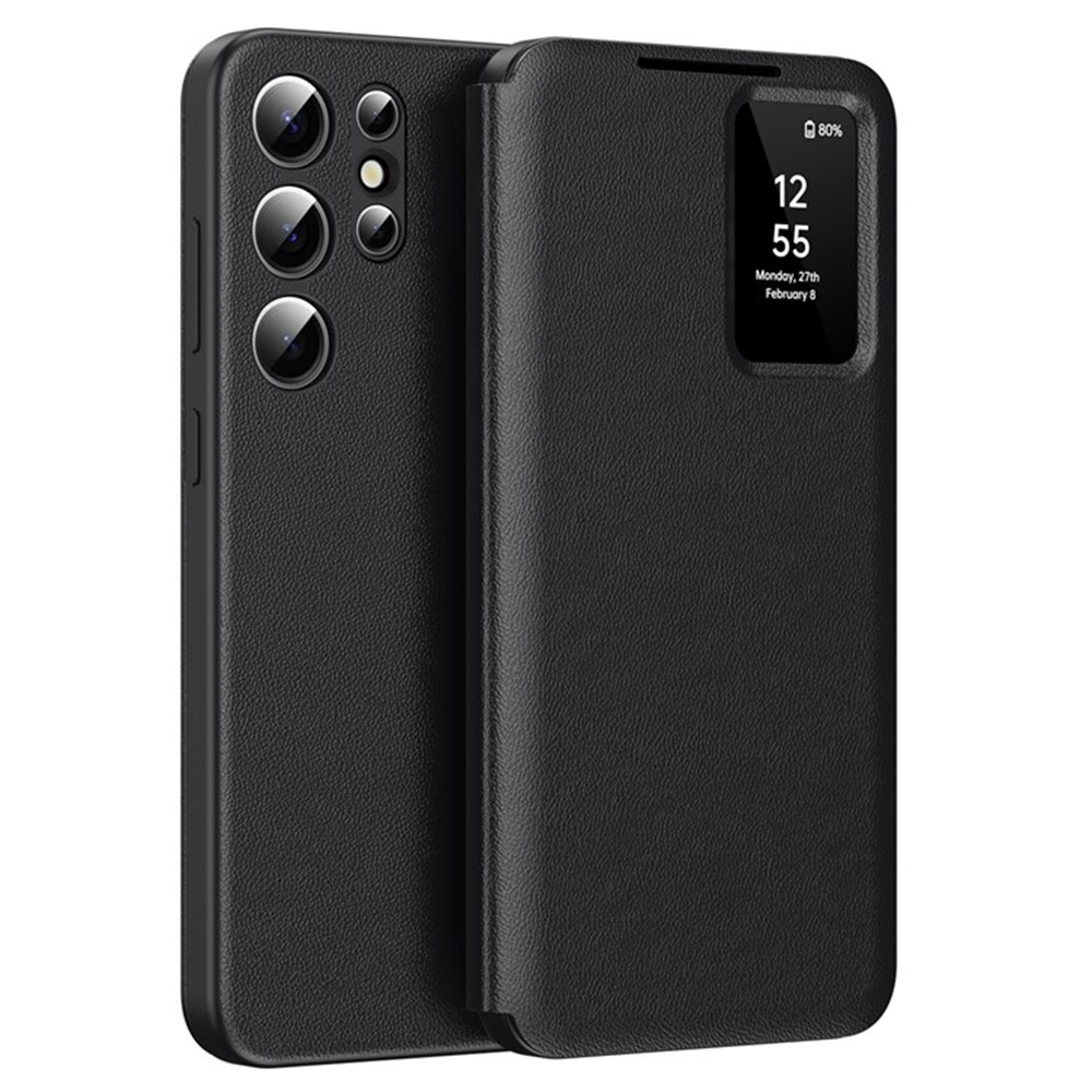 Калъф за Samsung Galaxy S25 Ultra - Techsuit SmartView Series - Черен