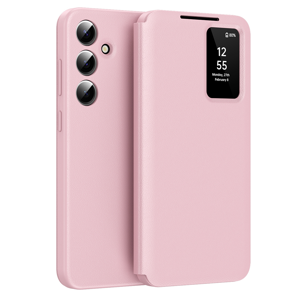 Калъф за Samsung Galaxy S24 FE - Techsuit SmartView Series - Розов