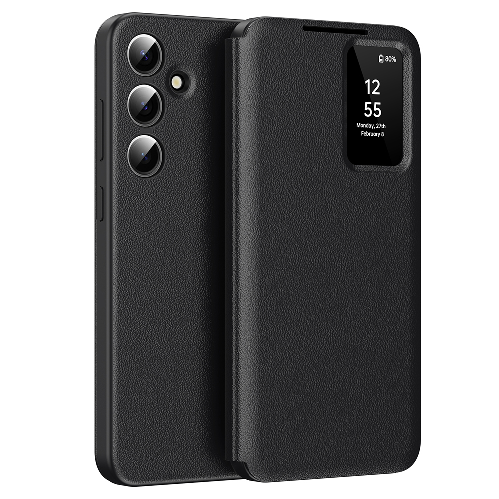Калъф за Samsung Galaxy S24 FE - Techsuit SmartView Series - Черен