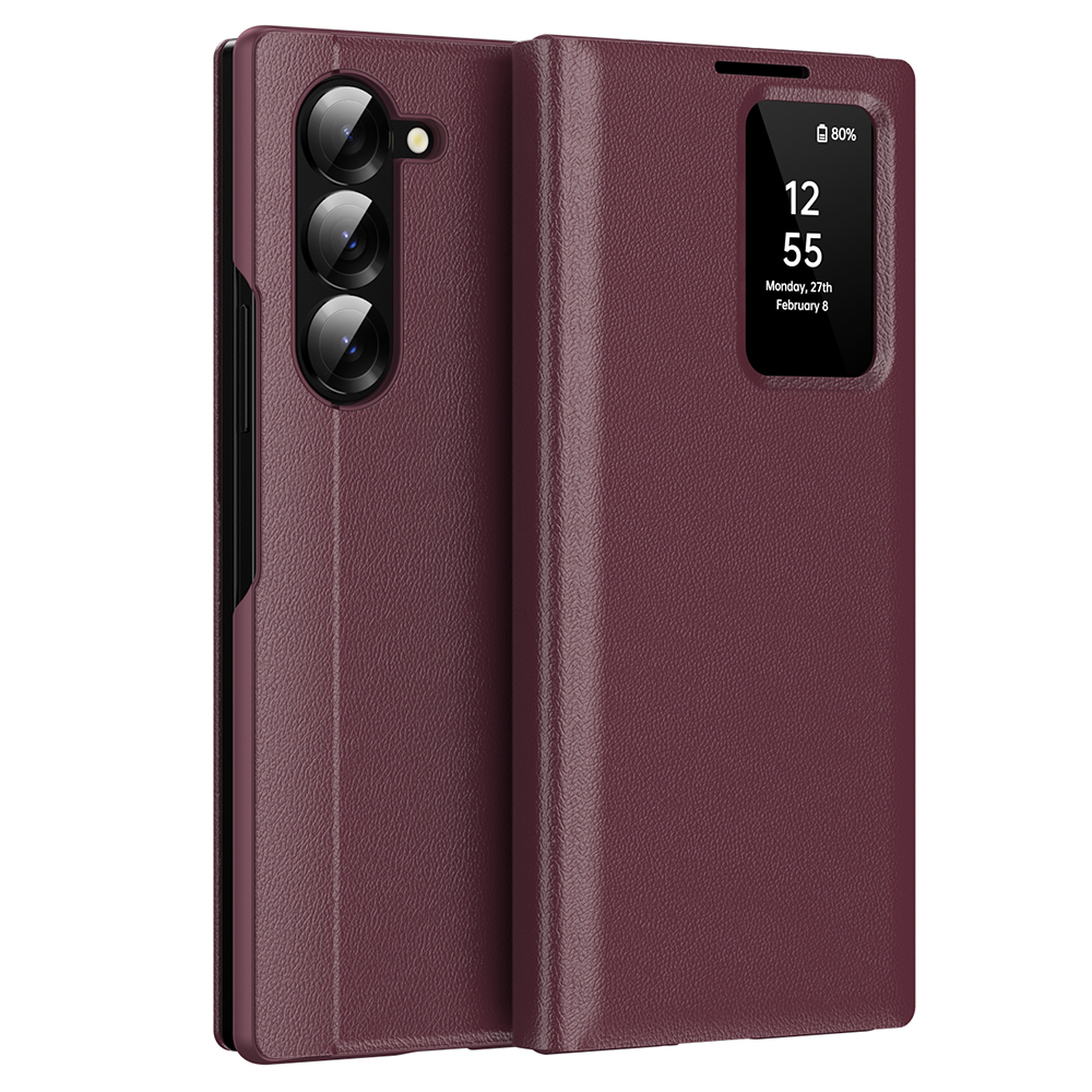 Калъф за Samsung Galaxy Z Fold6 - Techsuit SmartView Series - Червен