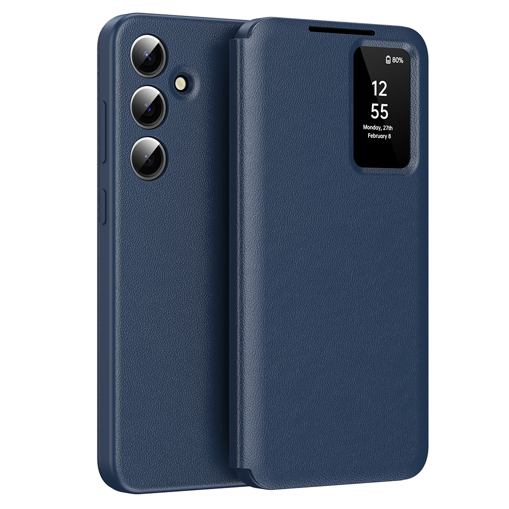 Калъф за Samsung Galaxy A55 5G - Techsuit SmartView Series - Син